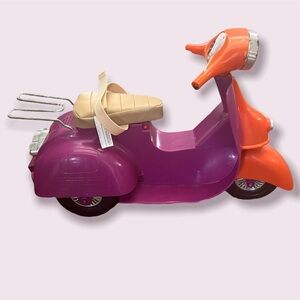 Our generation 18” doll ride on scooter battat American girl orange purple